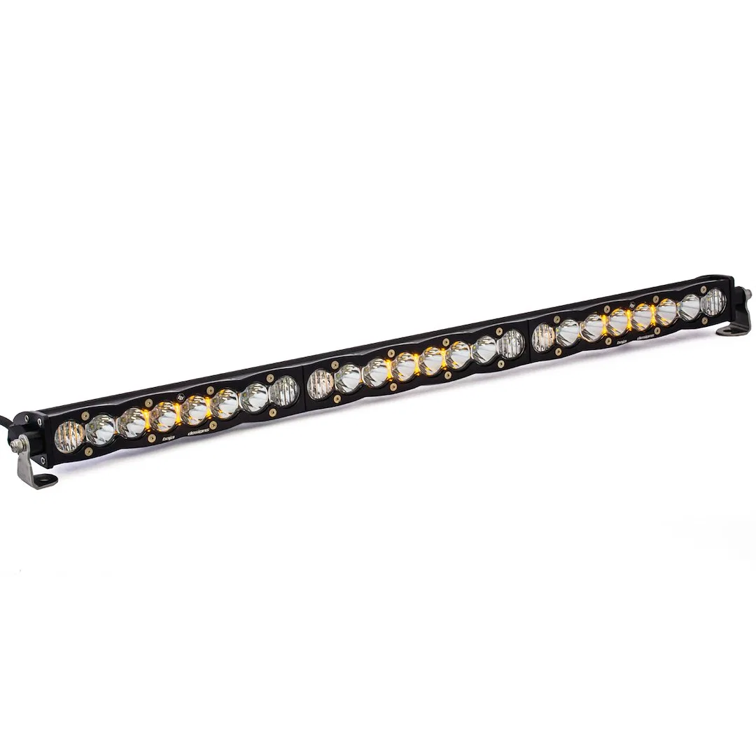 703003 – BAJA DESIGN Light Bar, LED 30 Inch Length 24 Clear CREE Bulb 168 Watt/ 12.17 Amp Draw Driving Combo Beam 189...
